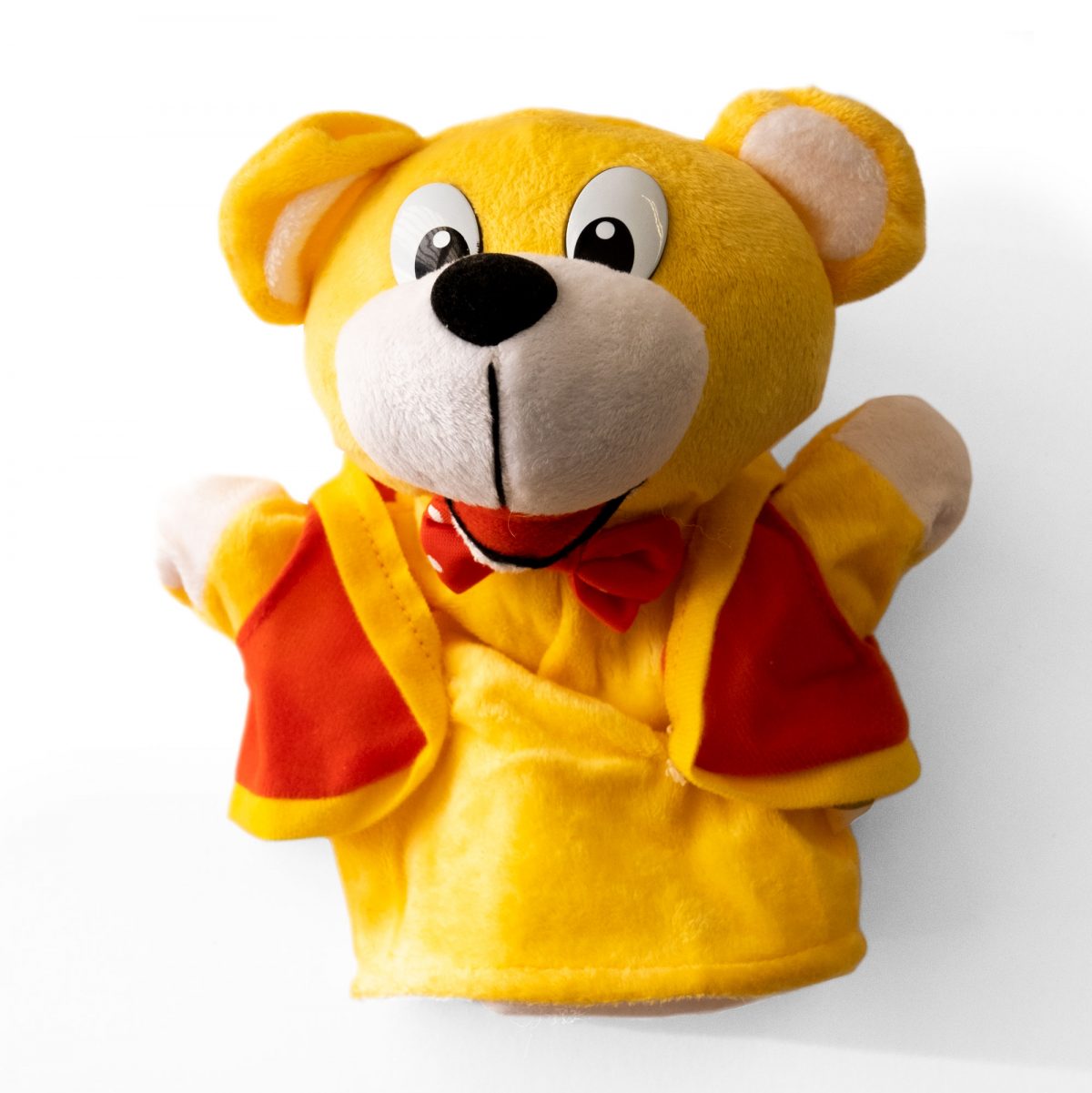 A Woolly Bear hand puppet